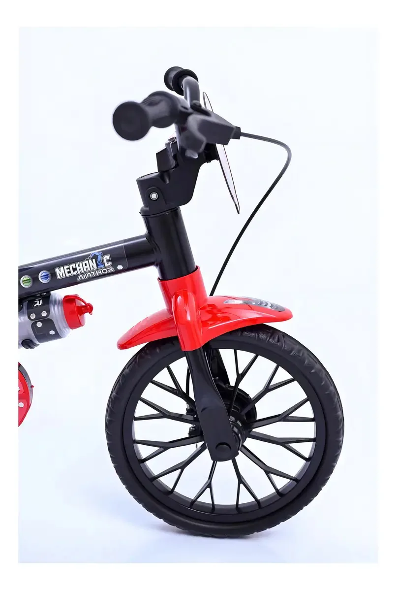 Bicicleta Infantil Nathor Mechanic Aro 12 Segurança e Equilíbrio