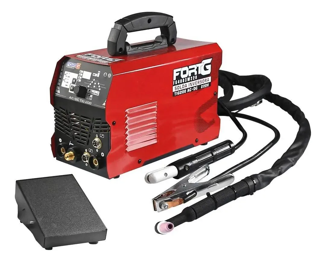 Máquina De Solda Tig Mma + Pedal E Solda Fria Fortgpro