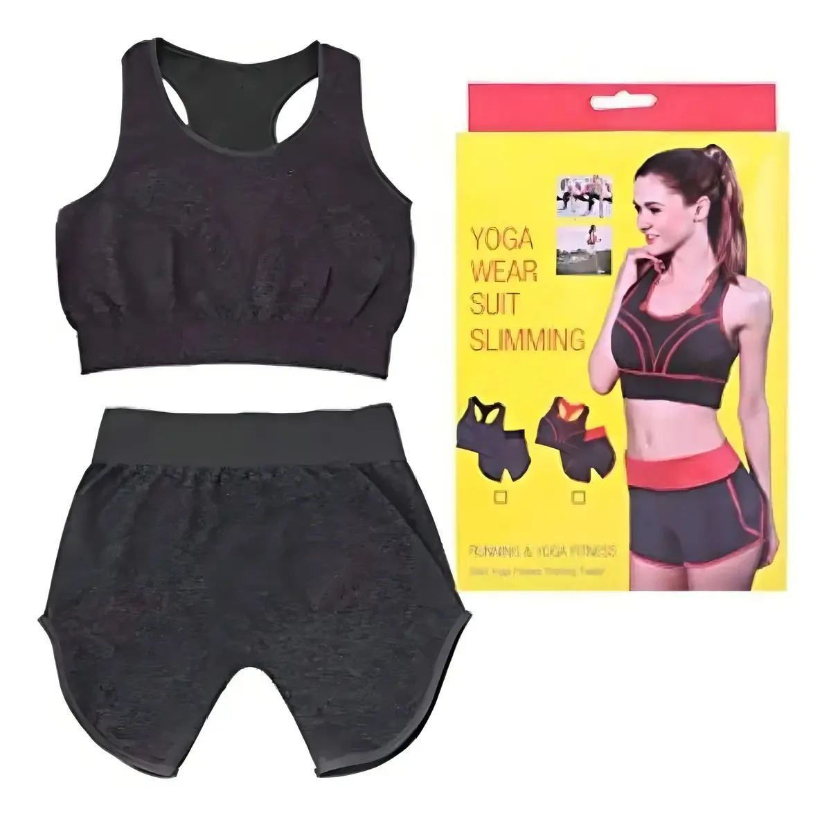 Roupa Para Exercicios Moda Fitness Confortavel Malhar Cor Cinza-preto