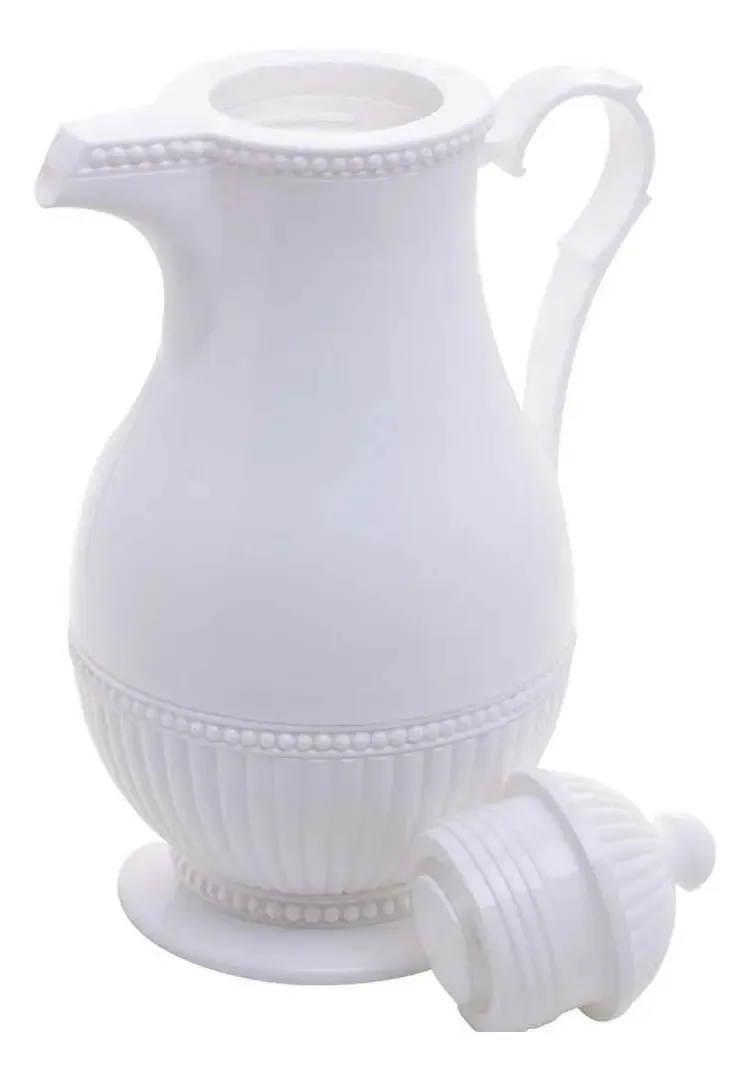 Garrafa Térmica Plástico Para Café Chá Leite 1000ml Branca