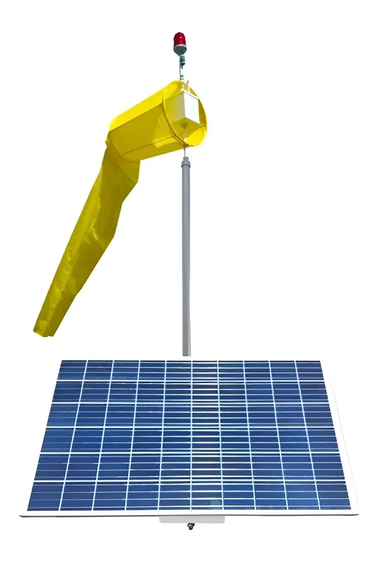 Biruta Com Iluminação Solar Interna Windsock 60cm Aeroind