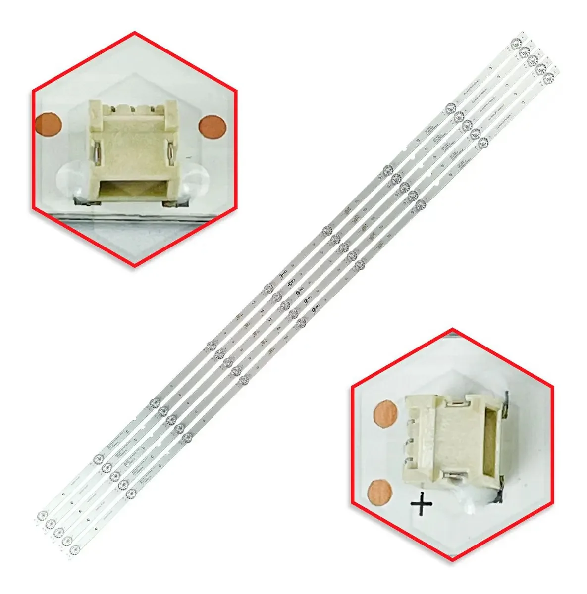 Kit 5 Barras Led Tv 55pug6654/78 55pug7625/78 Tudo Eletro