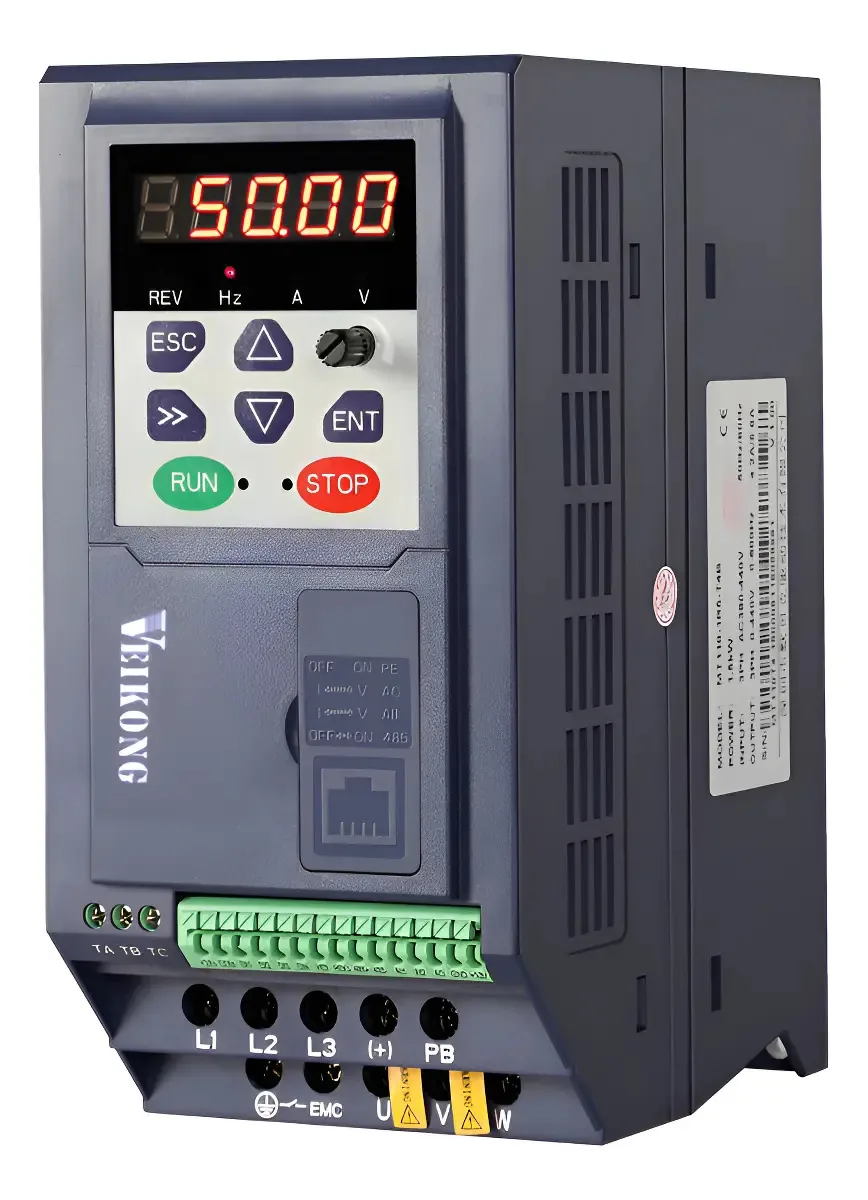 Inversor de Frequência Veikong VFD500M de 7.5kW Para Motor Trifásico