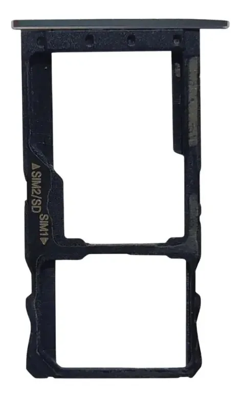 Bandeja Gaveta Chip Sim Card Compatível Moto G5s Xt1792 Cor Prateado