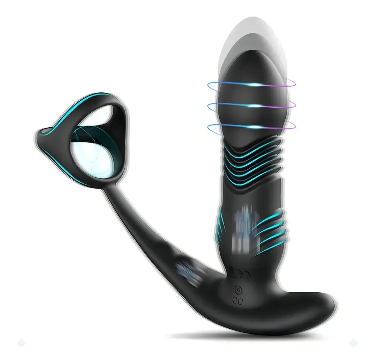 Massageador Vibrador Vai E Vem E Controle Por App Cor Preto