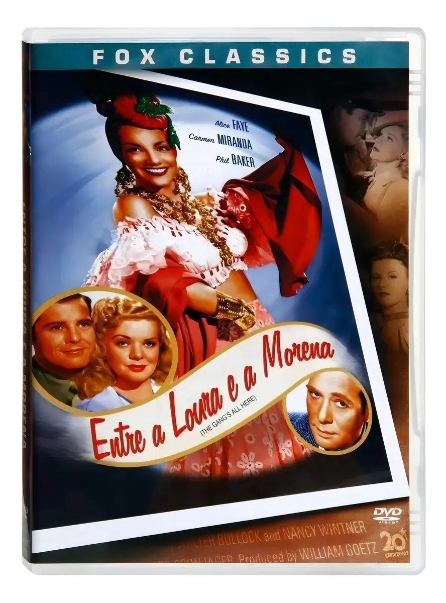 DVD Entre a Loura e a Morena Fox Filmes com Carmem Miranda