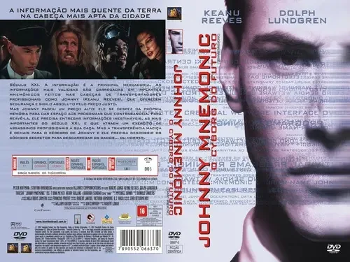 Dvd - Dvd Johnny Mnemonic O Cyborg Do Futuro (keanu Reeves