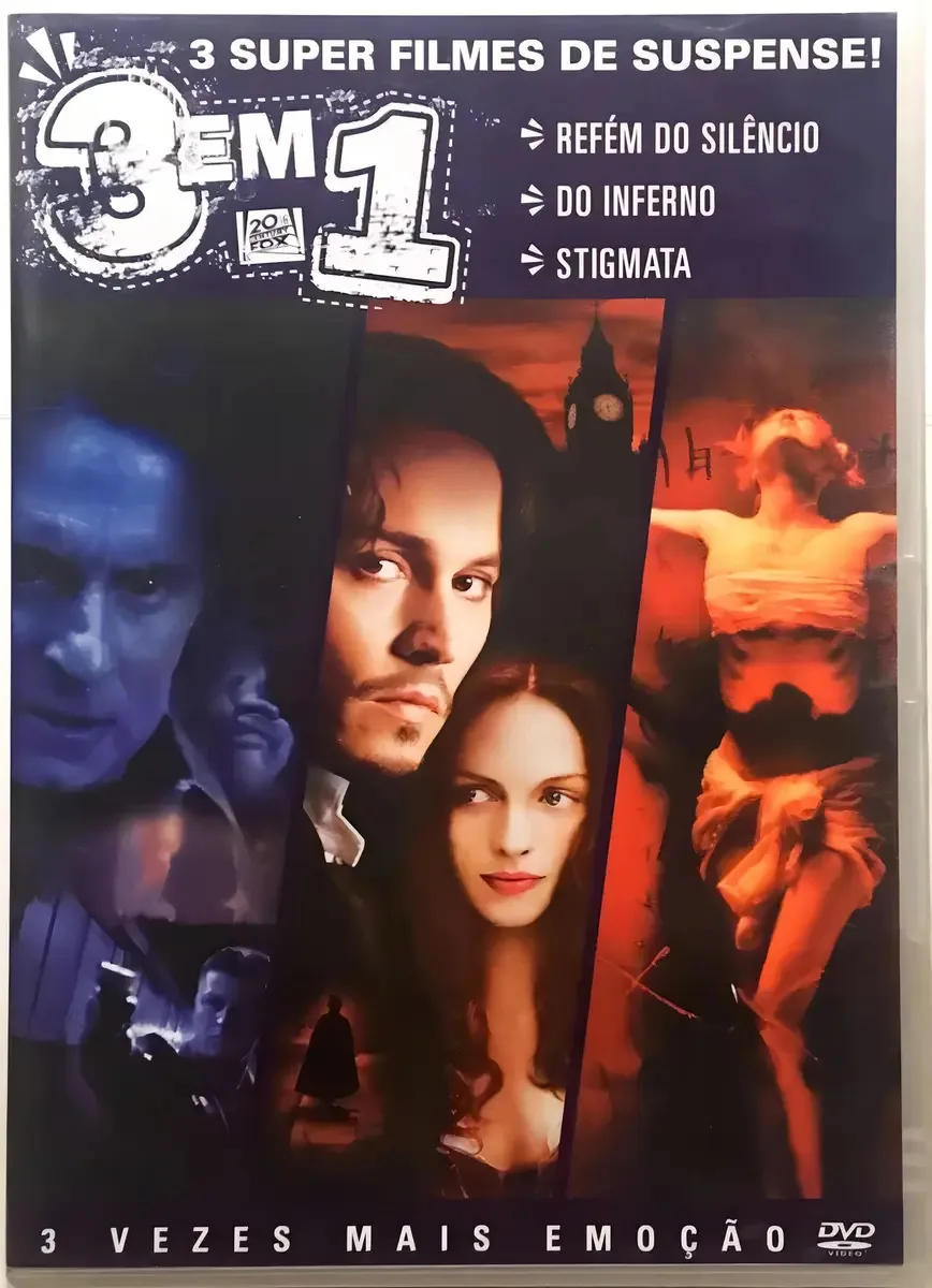 DVD de Suspense Fox: Refém do Silêncio, Do Inferno e Stigmata – Pack com 3 Filmes