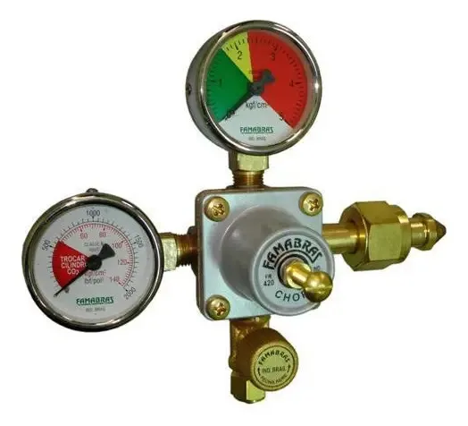 Regulador Pressão Cilindro Co2 - Chopp/cerveja - 1 Saída