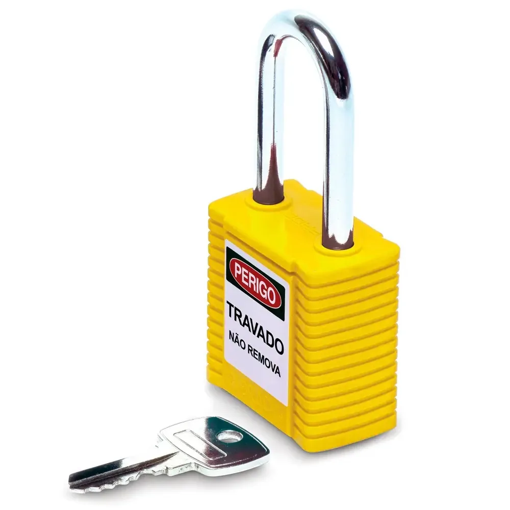 Cadeado de Segurança Brady Amarelo 1,5" para Proteção de Equipamentos