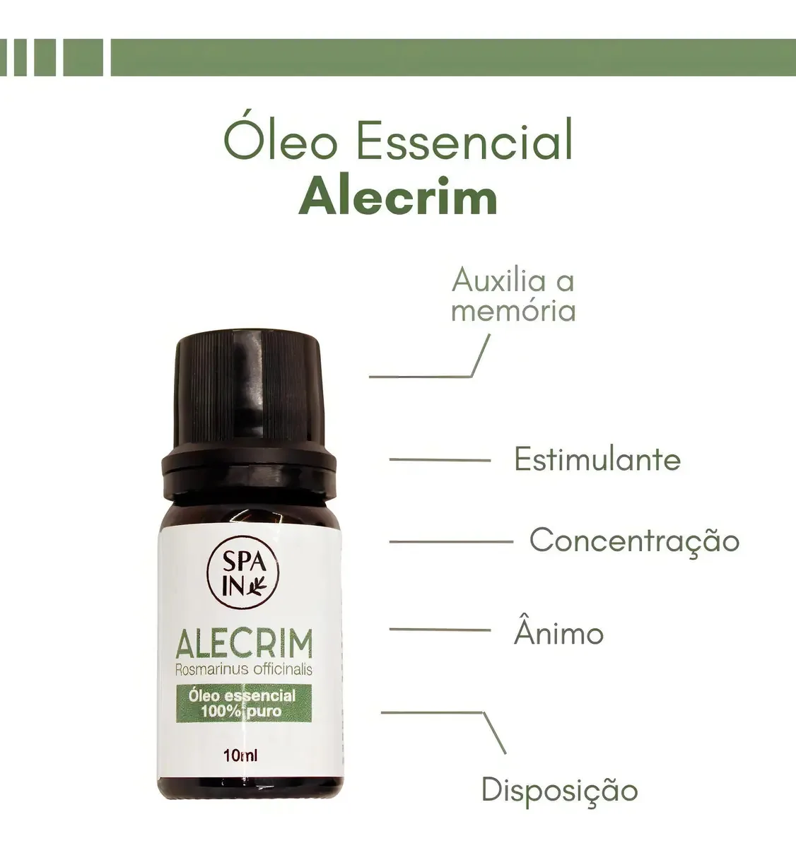 Oleo Essencial Alecrim Spa In 10ml