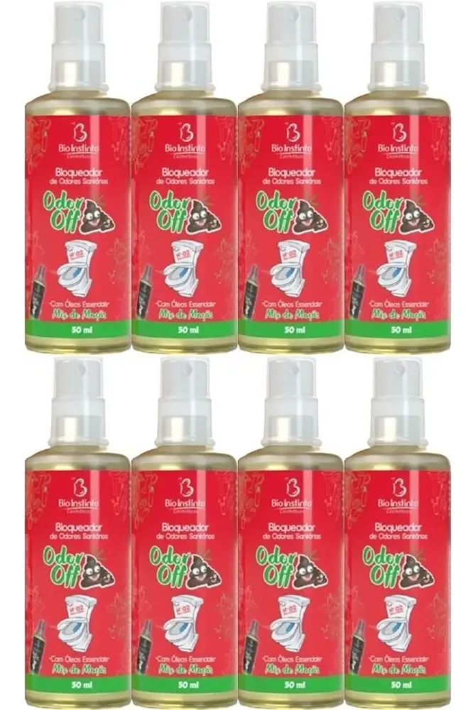 Kit 8 Bloqueador De Odores Sanitários 50ml Mix De Maçãs