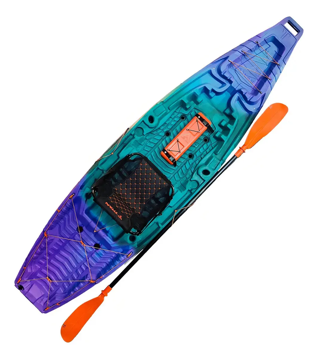 Caiaque Atlas de pesca com remo e cadeira Titan cor galaxia