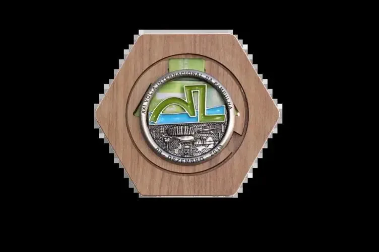 Porta Medalhas Sextavado Hobby Wood Mdf Premium - Ref 013-a