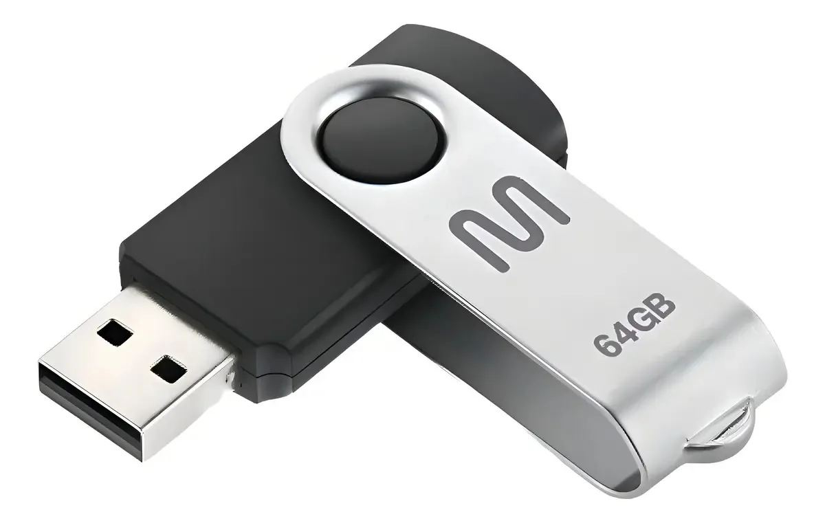 Kit Pen Drive Twist 64gb 20 Unidades Preto Multi - Pd590k Pendrive