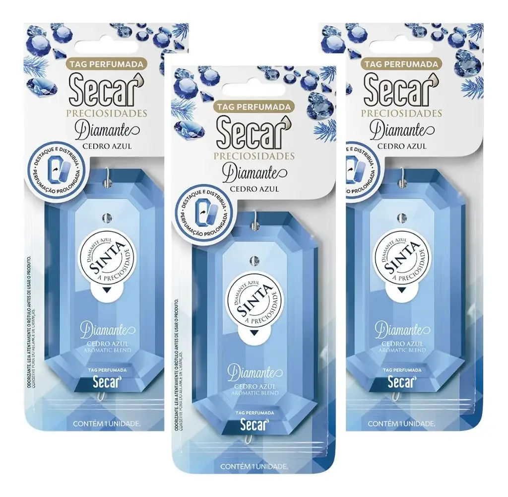 Kit 3 Tags Perfumada Destacável Secar Preciosidades