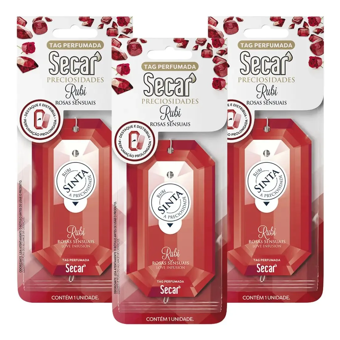 Kit 3 Tags Perfumada Destacável Secar Preciosidades