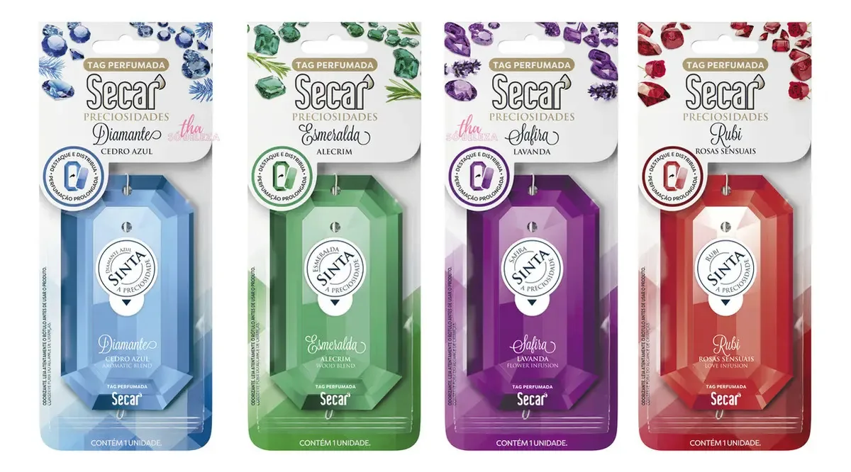 Kit 48 Tags Perfumada Destacável Secar Preciosidades Perfume
