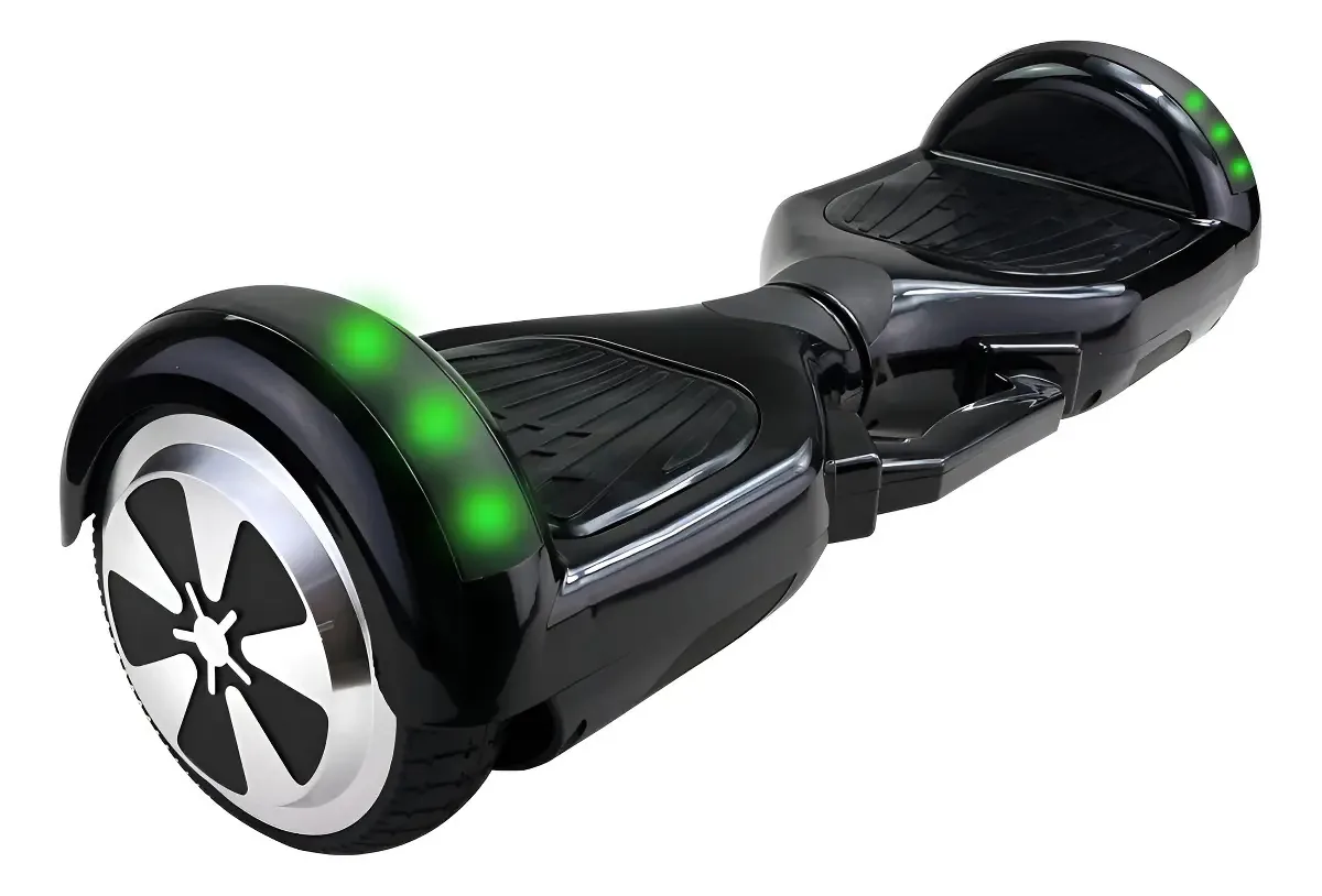 Hoverboard Overboard Infantil Skate elétrico endurance forte cor preto