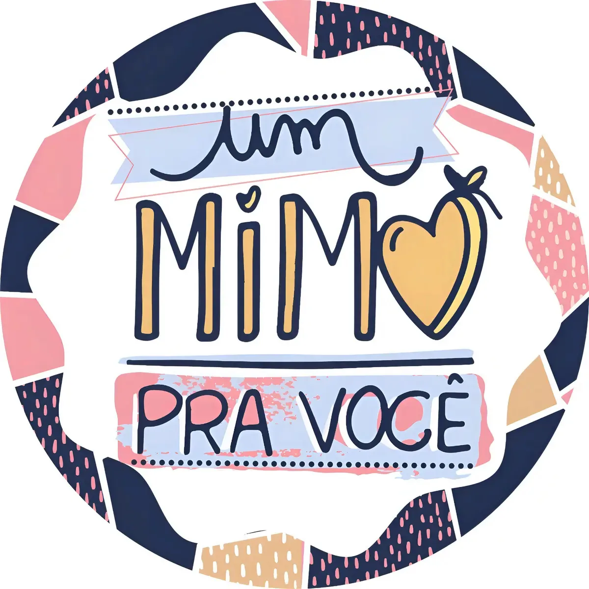 250 Etiquetas Adesivas Fixe Etiquetas 4x4cm Mimo Para Você Circular