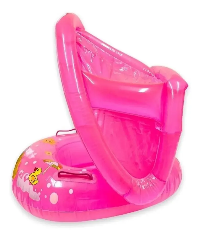 Boia Inflavel Carrinho Com Cobertura Para Bebe Top