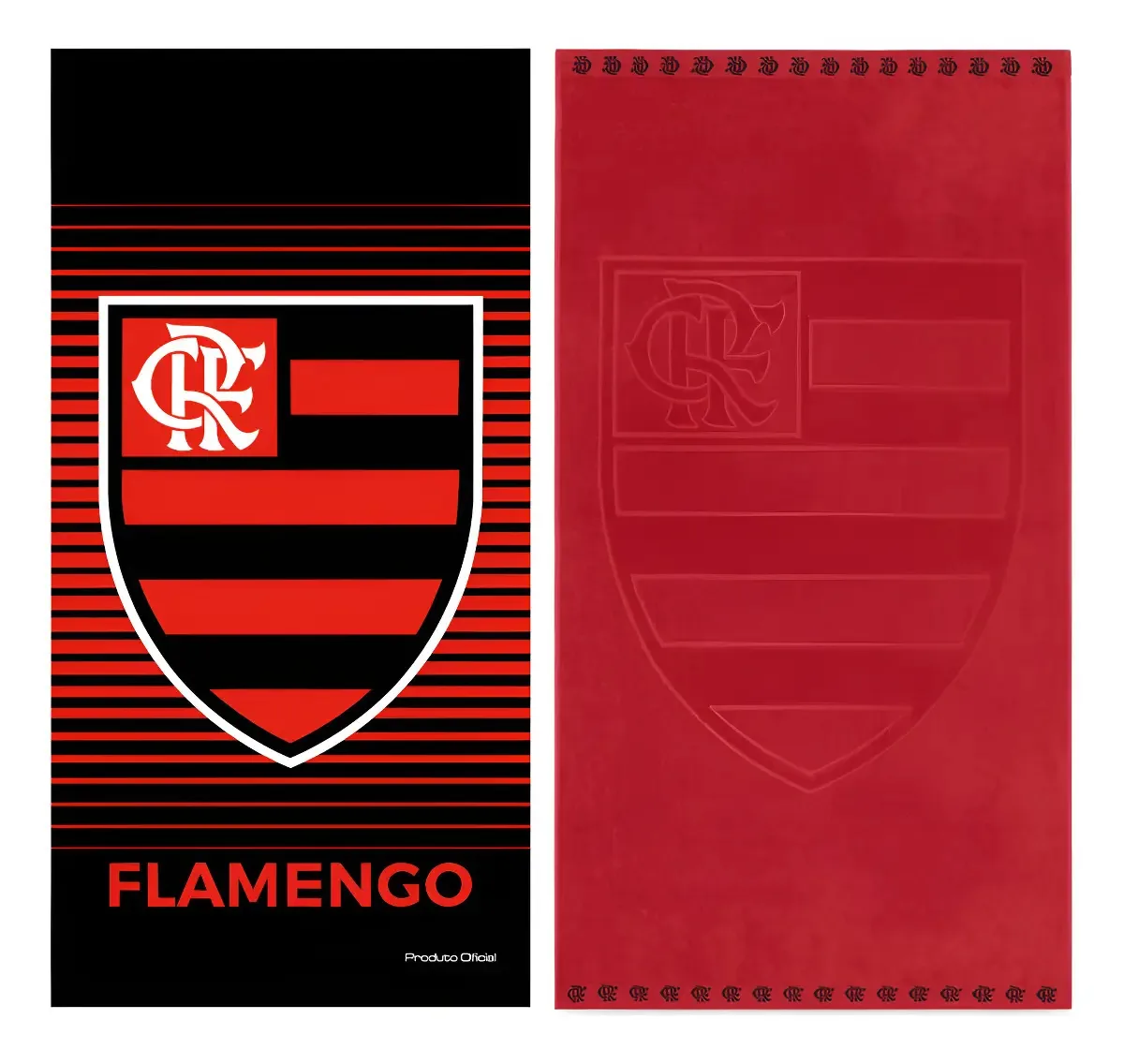Kit 2 Toalhas Banho Praia Flamengo Licenciado
