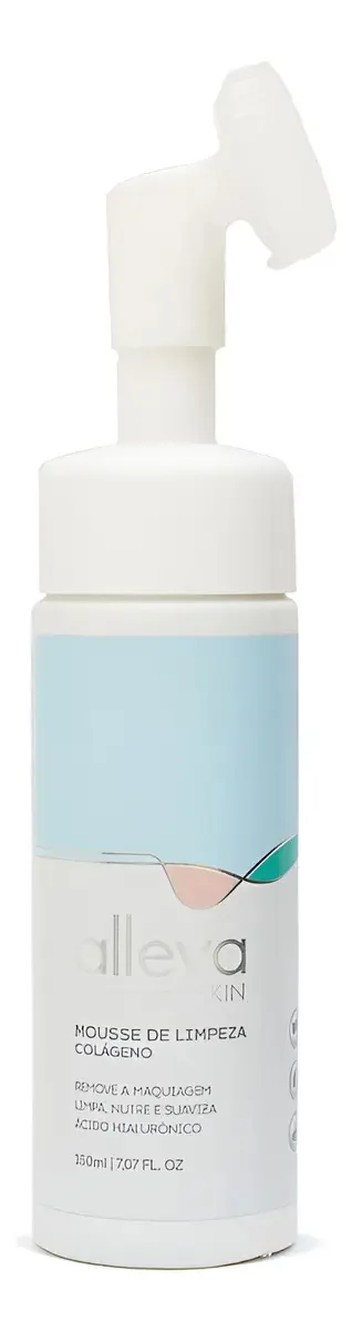 Mousse De Limpeza Facial Micelar 150ml Alleva - Colágeno