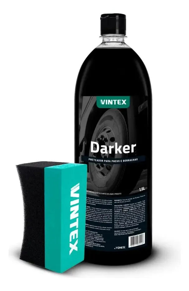 Darker Preteador De Pneus E Borrachas + Aplicador