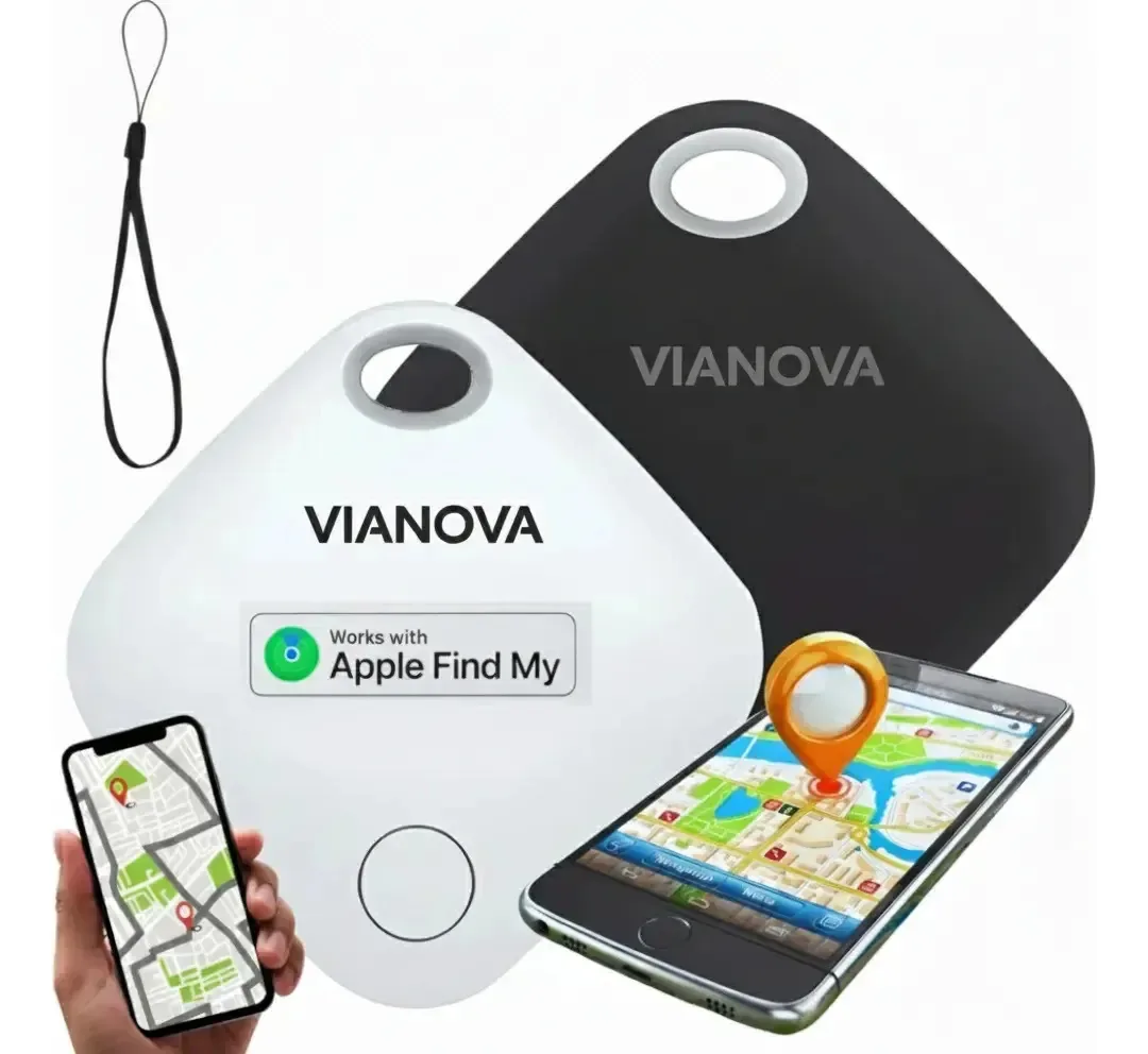 Smart Tag Compatível Find My Airtag Gps Rastreador Objetos Branco