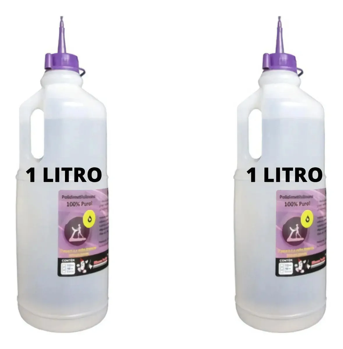 Lubrificante Silicone Paulista 1L Kit 2 para Esteira Ergométrica