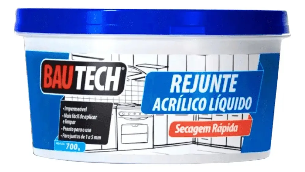 Rejunte Acrílico Líquido Bautech Grafite 700g