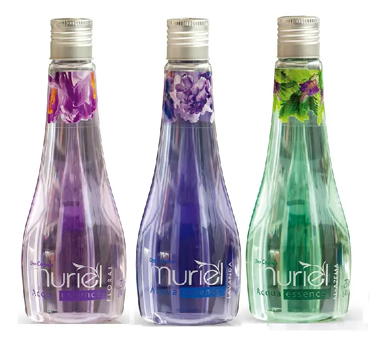 3 Deo Colônias Femininas Muriel Floral Lavanda Alfazema 250ml Cada