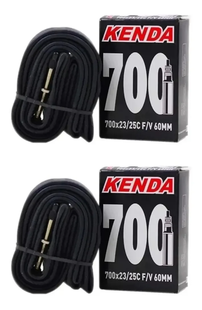 2 Câmaras De Ar Bike Speed Aro 700x23/25c Kenda Presta 60mm