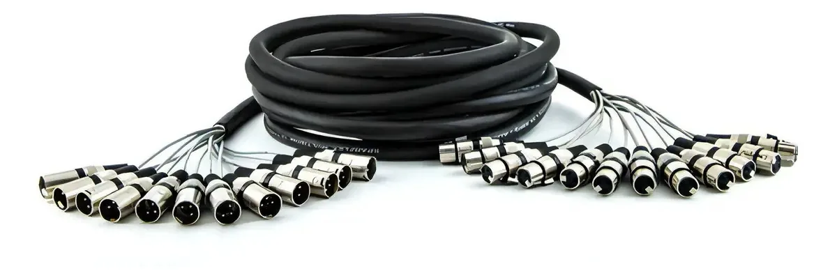 Multicabos XLR 12 Vias 4 Metros Benvenuto Áudio e Vídeo Preto