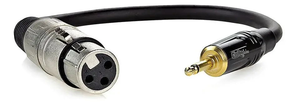 Cabo Adaptador XLR P2 Mono Benvenuto Áudio e Vídeo 0.8m Preto