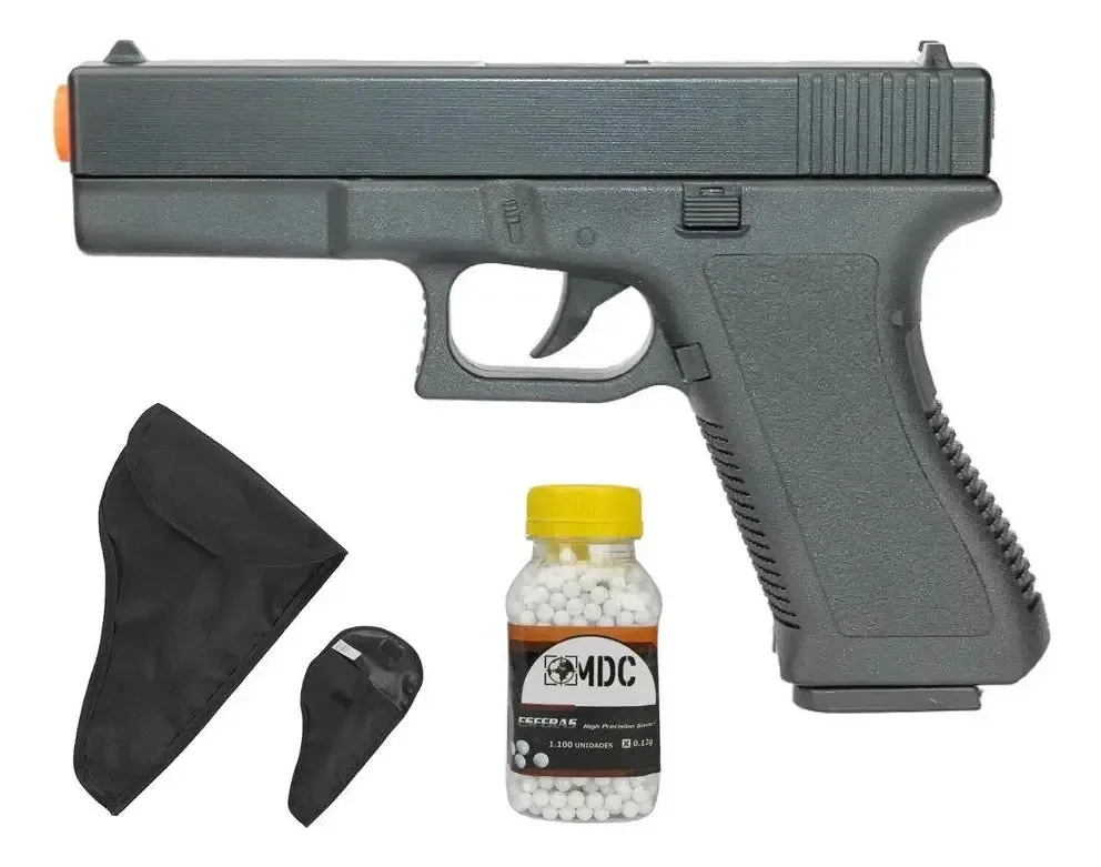 Pistola Airsoft Vigor GK-V307 Spring Calibre 6mm + BBS + Coldre