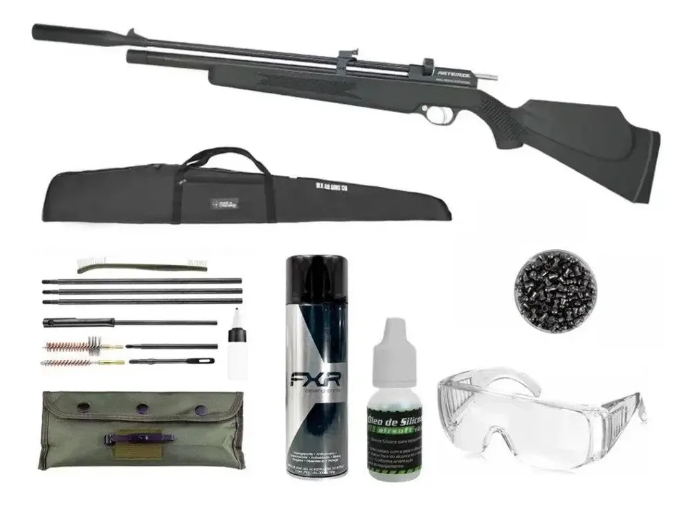 Carabina Pcp Pr900s G2 Polímero 5,5 + Kit Pro Preta