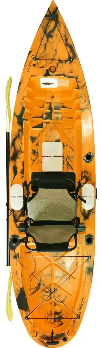 Caiaque De Pesca Robalo Light - Caiaker Cor Laranja