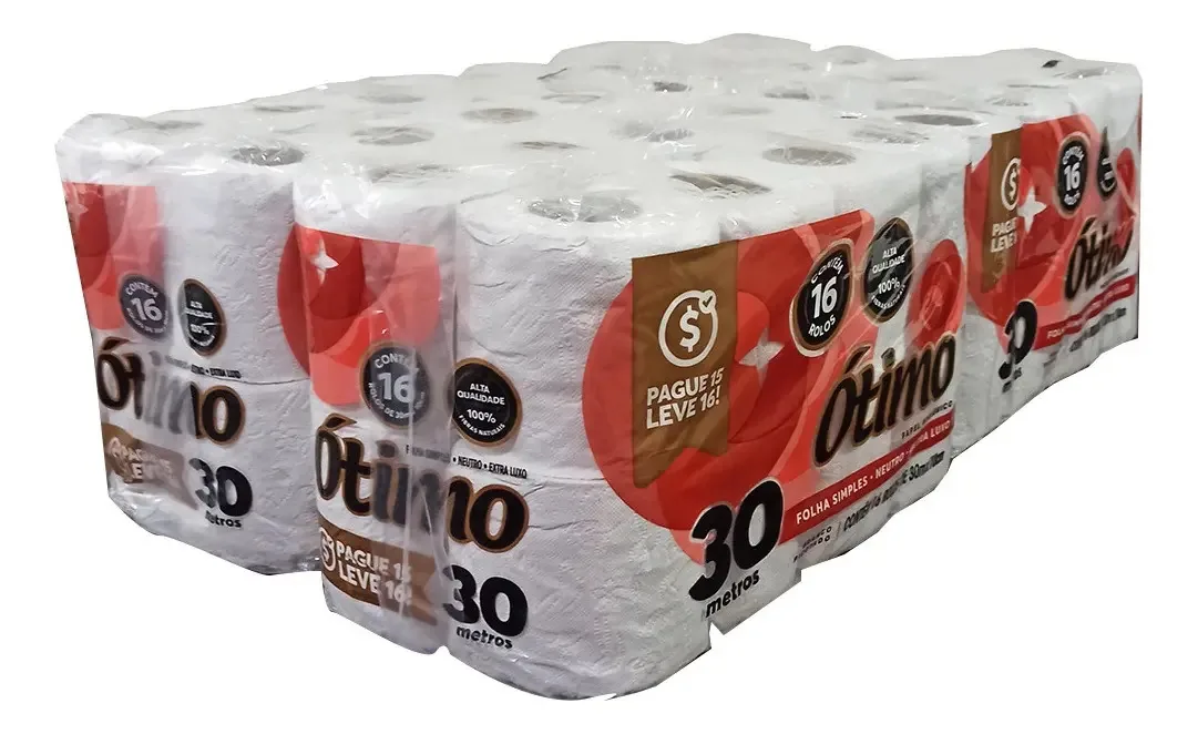 Papel Higiênico Fibras Naturais Neutro Macio 4 30m 64un