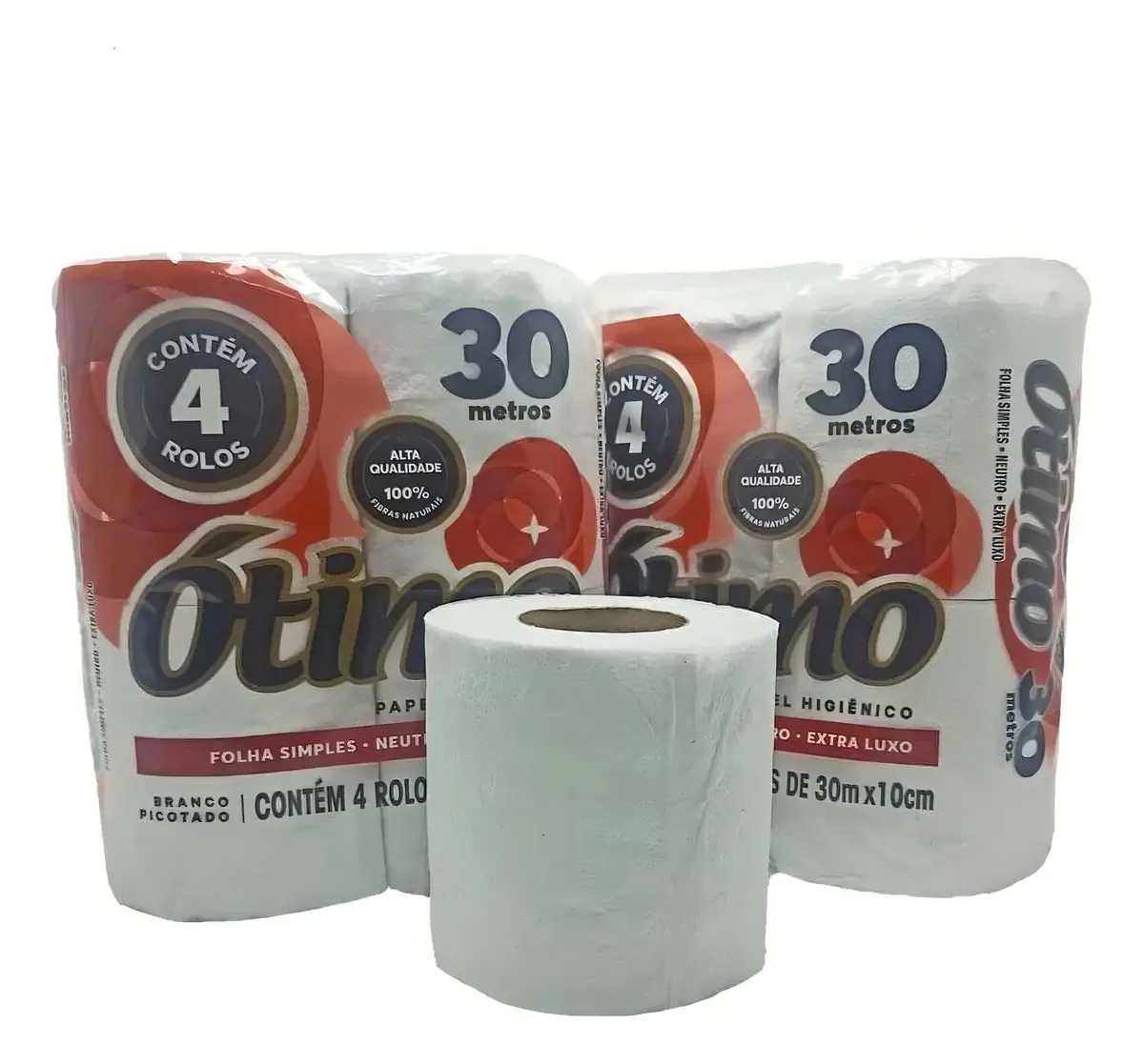 Papel Higiênico Fibras Naturais Neutro Macio 16 30m 64un