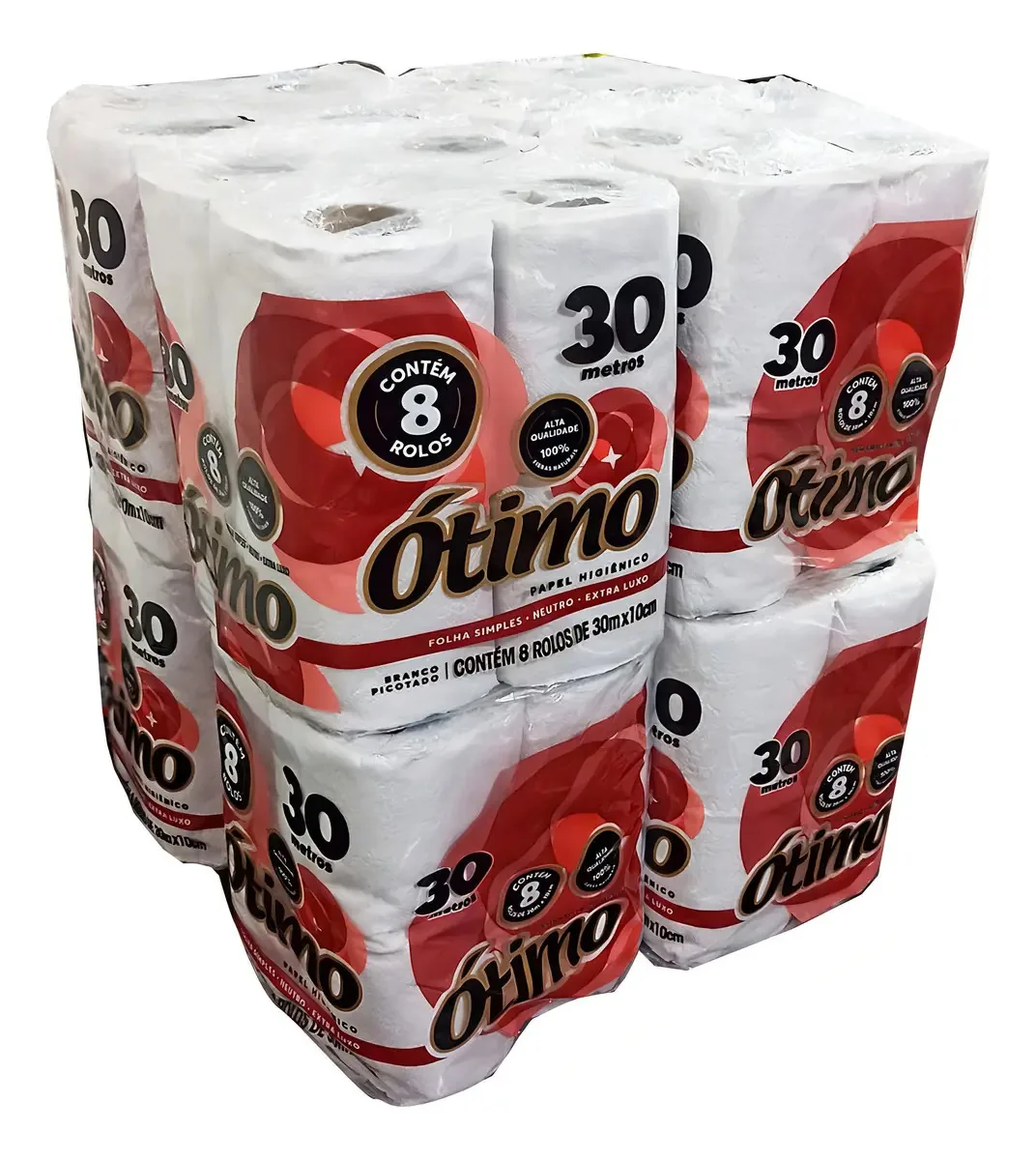 Papel Higiênico Fibras Naturais Neutro Macio 8 30m 64un