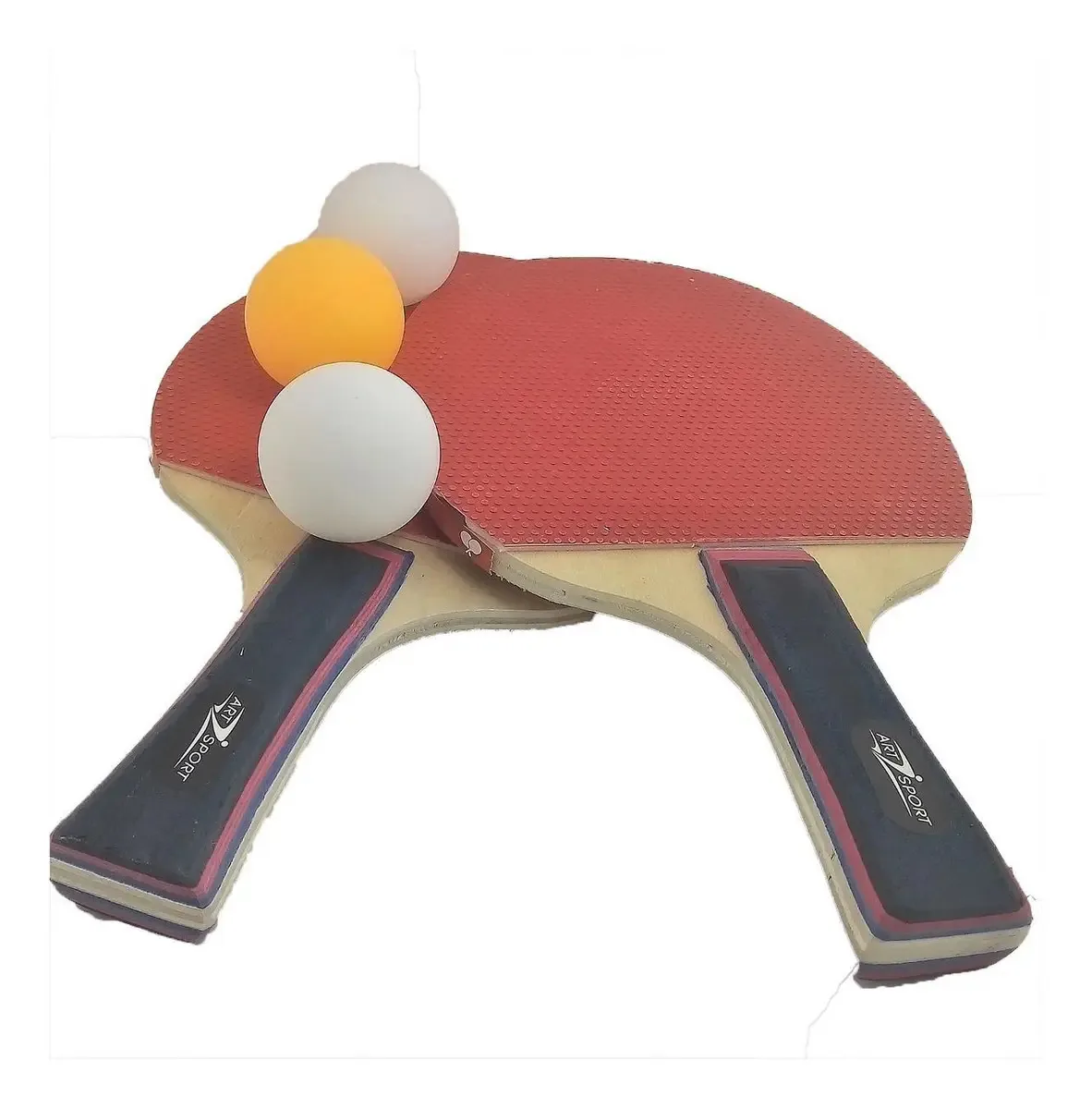 Raquete Ping Pong Tenis Mesa Anatômico Madeira Borracha 2und