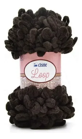 Fio Cisne Loop 100g 381 - Tabaco