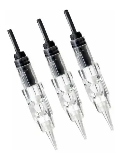 20 Agulhas De Micro Pigmentaçao 1ponta 0.30mm Encaixe Fácil