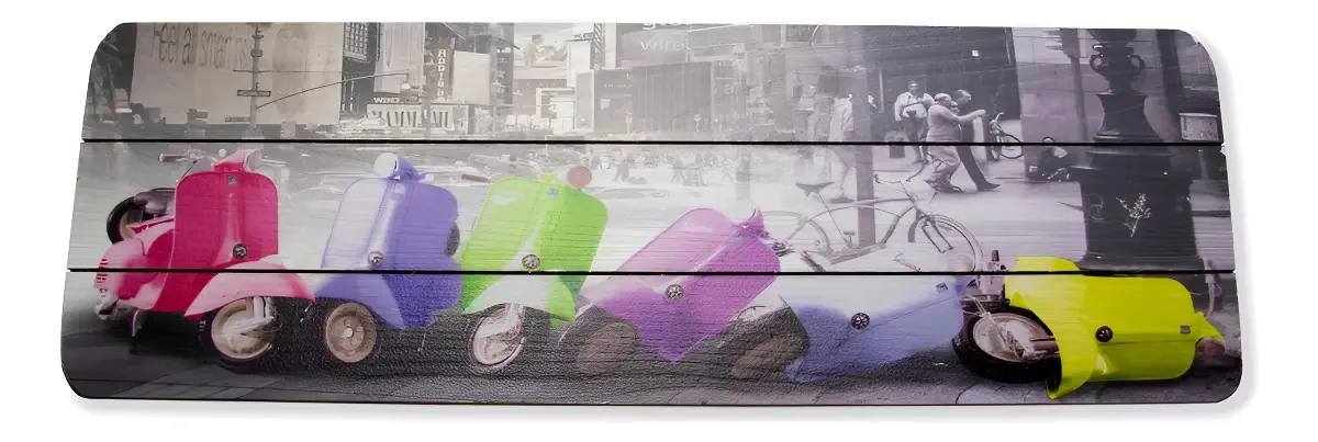 Quadro Decorativo Mdf Motos 20x60cm - D'rossi