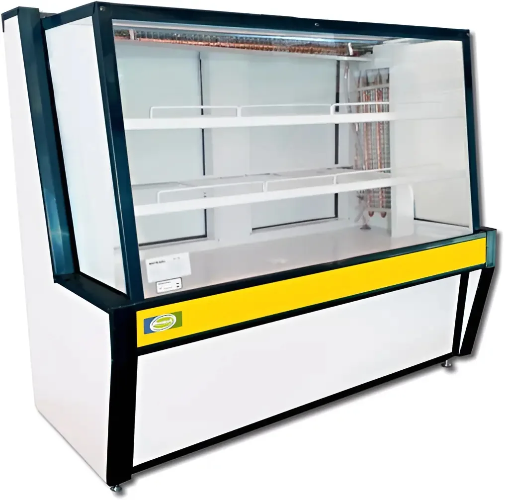 Vitrine Refrigerada Refrigel 1,25m para Bolos Tortas Vidro Reto