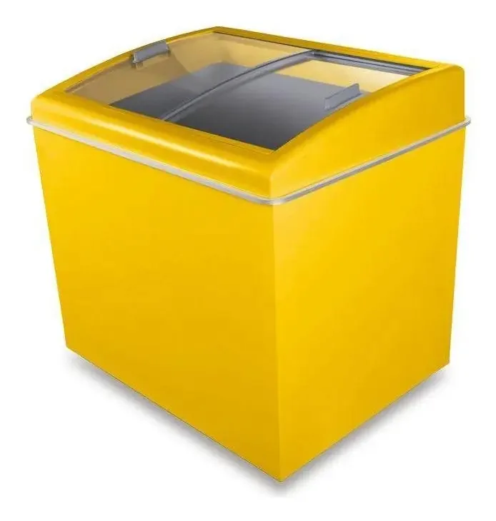 Freezer Horizontal 300l Amarelo Ártico