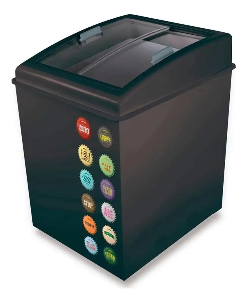 Cervejeira E Freezer 2 Em 1 Horizontal Black Beer Cor Preto
