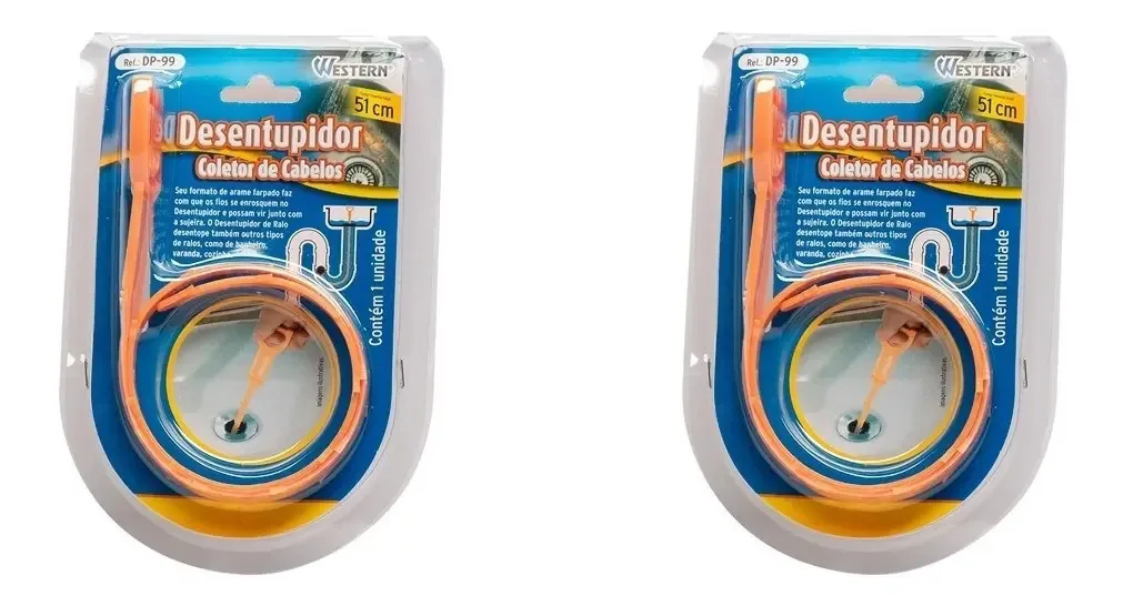 Desentupidor Manual Coletor De Cabelos Desentope Ralos Pias