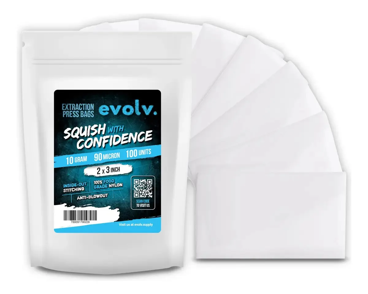 Sacos de prensa para extração de filtro de chá Evolv Nail